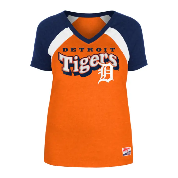T-shirt raglan manches courtes Detroit Tigers MLB Femme 24 BLANC