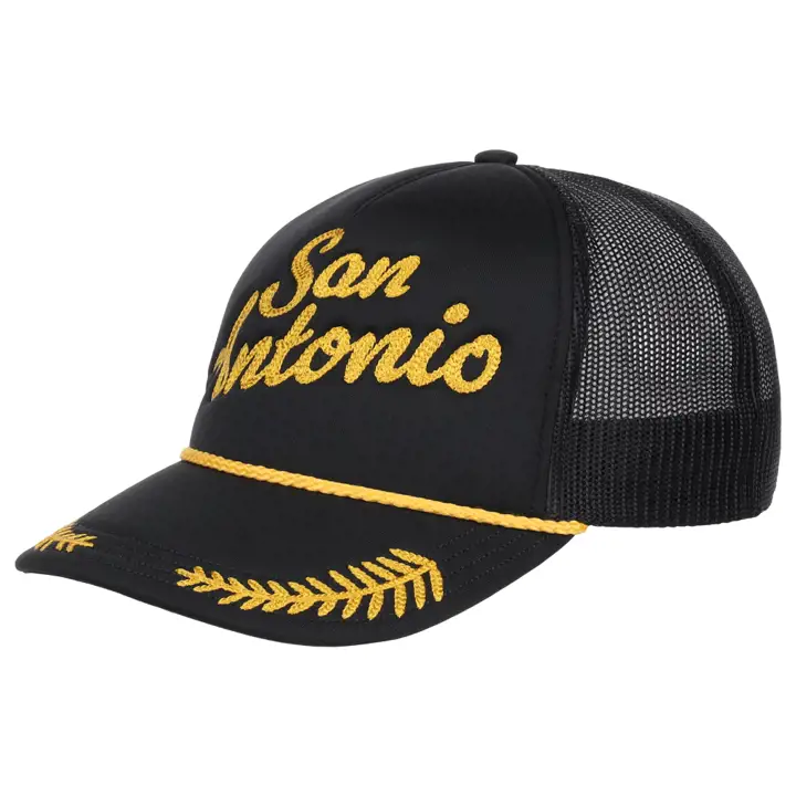 TEXAS CASQUETTE DE CAPITAINE SAN ANTONIO noire/gl