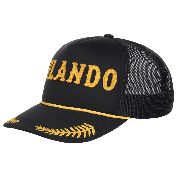 CASQUETTE DE CAPITAINE FLORIDE ORL noire/dorée