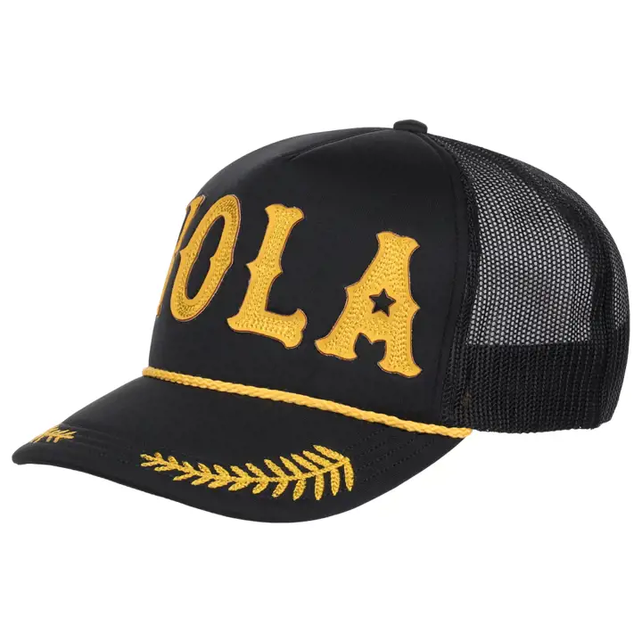 CASQUETTE DE CAPITAINE LOUISIANA NOLA noir/or