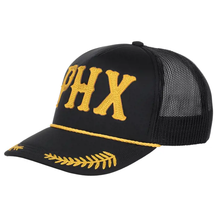 CASQUETTE CAPITAINE ARIZONA PHX noir/or