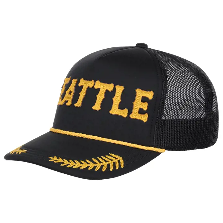 CASQUETTE DE CAPITAINE WASHINGTON SEATTLE noire/brillante