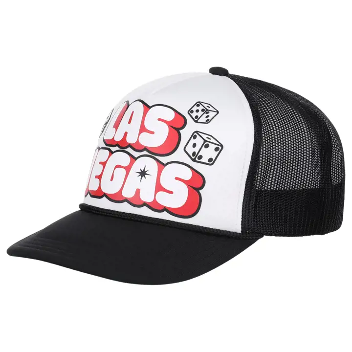 NEVADA LOCAL FOAM TRUCKER Las Vegas noir/blanc