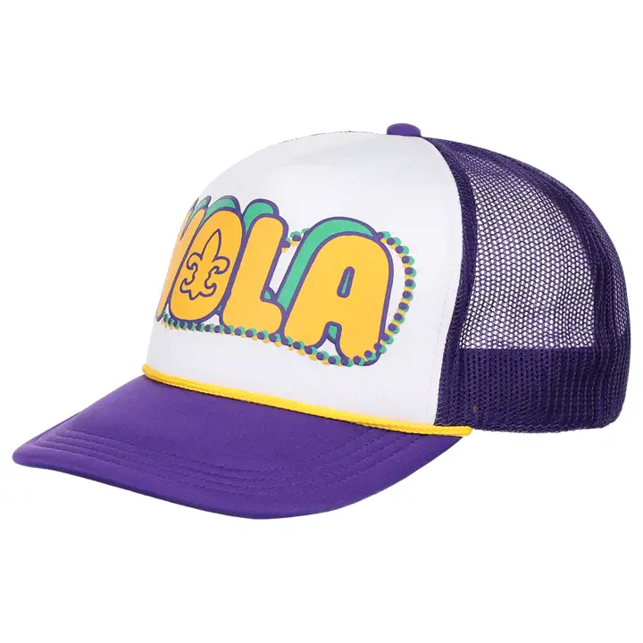 CASQUETTE TRUCKER EN MOUSSE LOCALE NOUVELLE-ORLÉANS NOLA pur/gl