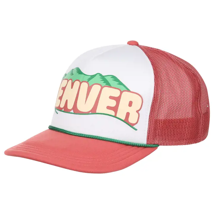 COLORADO LOCAL FOAM TRUCKER Denver rouge brique/ vert