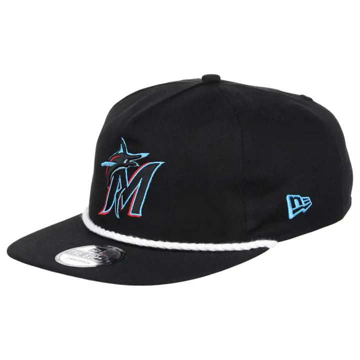 Miami Marlins MLB NEW ERA TC ROPE GOLFER NOIR