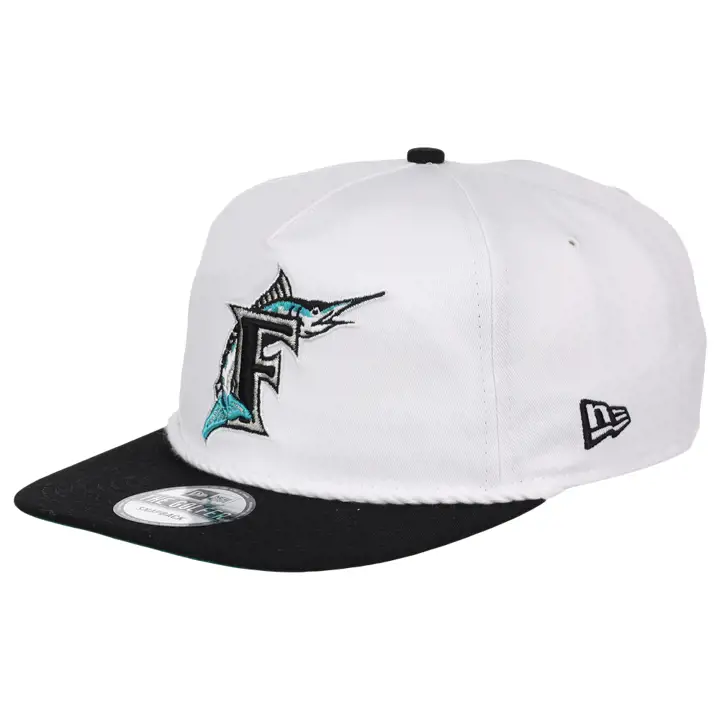 Casquette NEW ERA 2-TONE ROPE GOLFER WHT/BLK Miami Marlins MLB