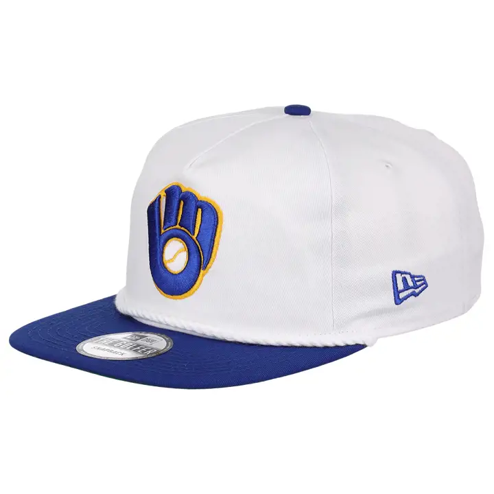 Milwaukee Brewers MLB NEW ERA CASQUETTE GOLFER CORDE BICOLORE BLANC/BLEU ROYAL