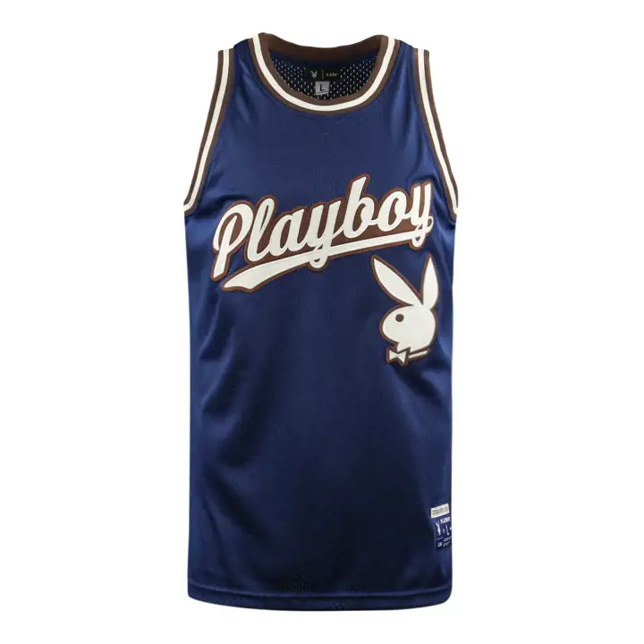 Maillot de Basket Playboy Blueberry Pie Bleu marine/marron