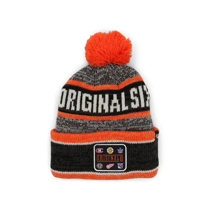 NHL Original 6 NHL Original 6 Bonnet à pompon '47 anthracite