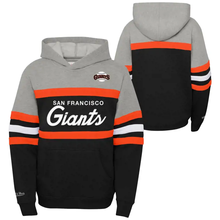 SAN FRANCISCO GIANTS MLB Sweat à capuche entraîneur jeune BLK