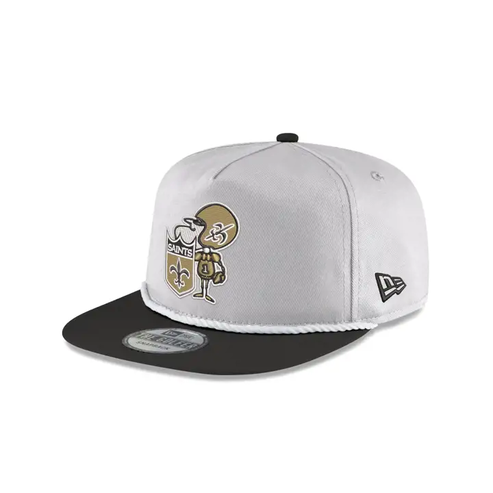 Casquette de golf chrome 2T des New Orleans Saints NFL BLANC/NOIR