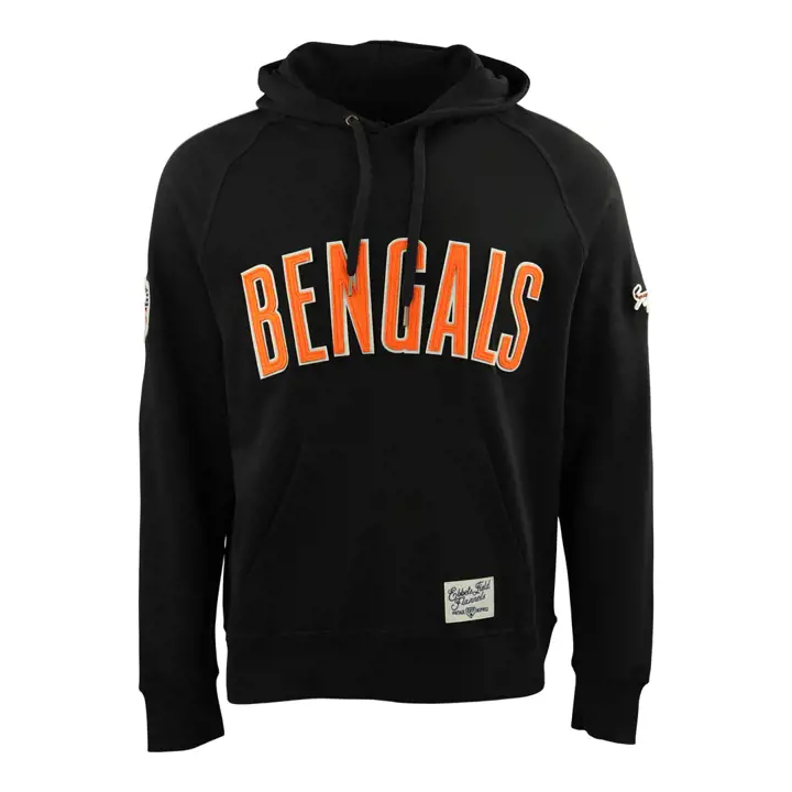 CINCINNATI BENGALS EFF NFL Sweats à Capuche en Molleton Bouclette Homme Noir