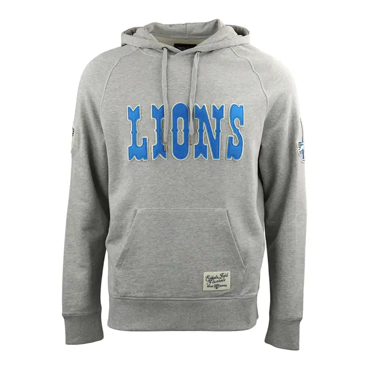 DETROIT LIONS EFF NFL Sweats à capuche en molleton gris