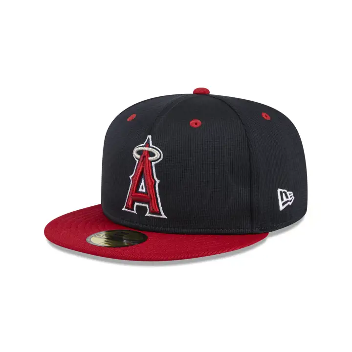 Casquette Anaheim Angels 2024 MLB Batting Practice 59Fifty marine/rouge
