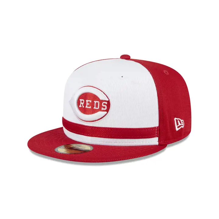 Cincinnati Reds 2024 MLB Batting Practice 59Fifty rouge/blanc