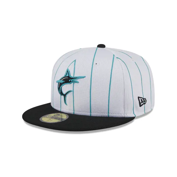 Miami Marlins 2024 MLB Batting Practice 59Fifty blc/noire