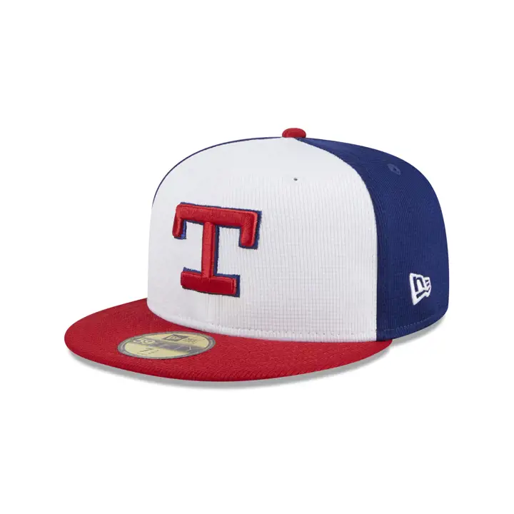 Texas Rangers 2024 MLB Batting Practice 59Fifty marine/blanc