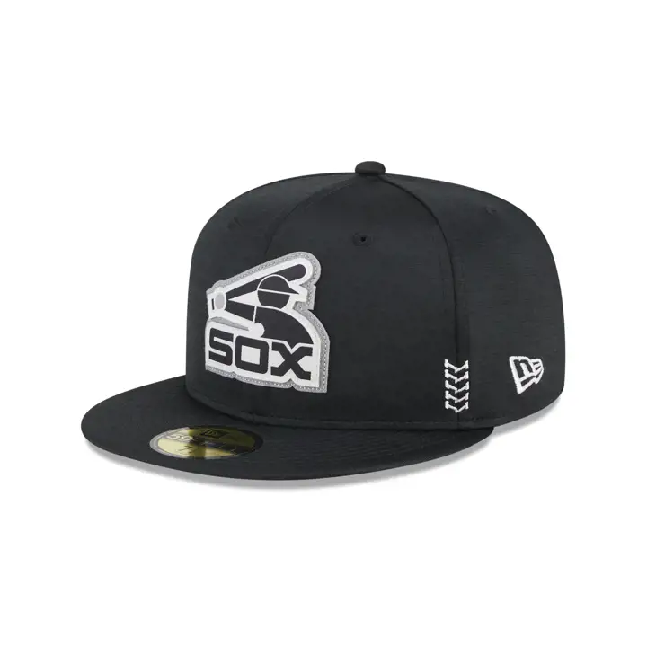 Casquette ajustée 59Fifty Chicago White Sox MLB Clubhouse 2024 noire