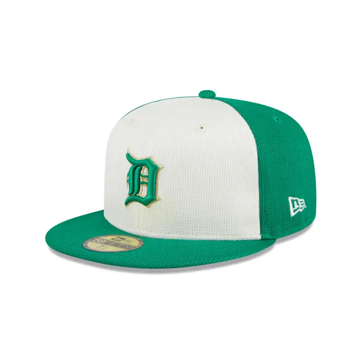 Detroit Tigers 2024 MLB Saint-Patrick 59Fifty vert/ ivoire