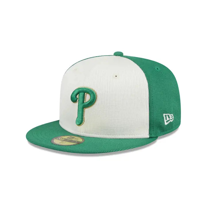 Philadelphia Phillies 2024 MLB St. Patrick's Day 59Fifty vert/