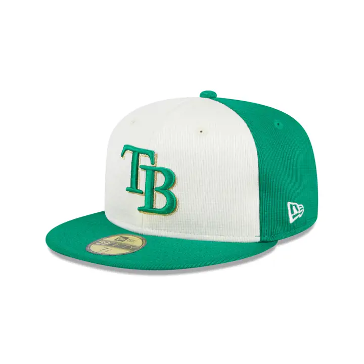 Casquette 59Fifty Tampa Bay Rays St. Patrick's Day 2024 MLB verte/ivoire