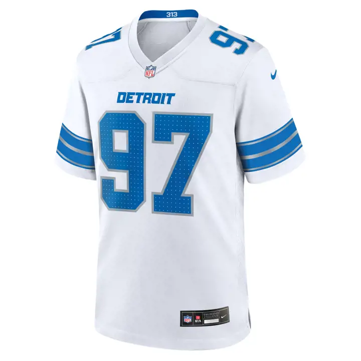 Detroit Lions Maillot NFL Aidan Hutchinson BLN