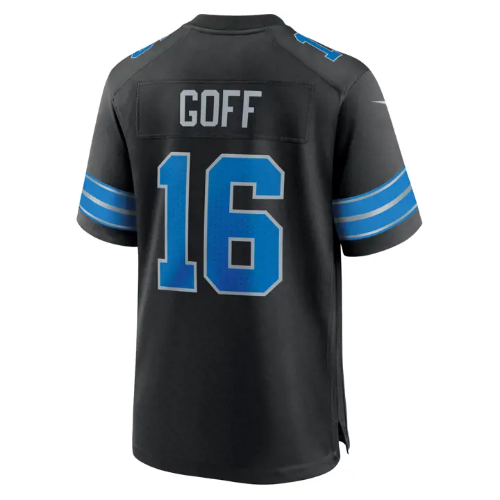 Maillot NFL Detroit Lions Jared Goff NOIR