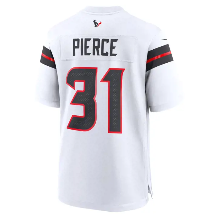 Maillot de match NFL Houston Texans Dameon Pierce BLANC