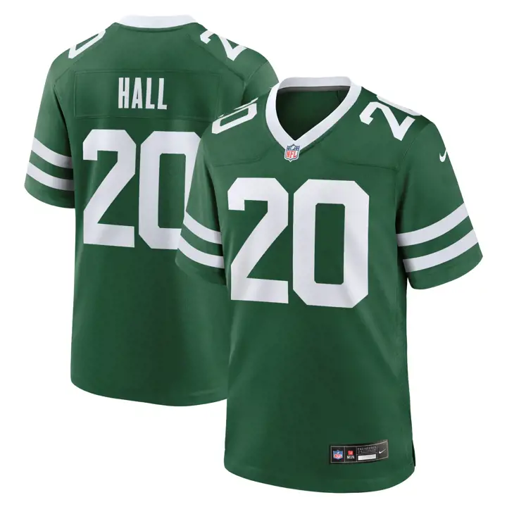 Maillot de match NFL Breece Hall des Jets de New York VERT