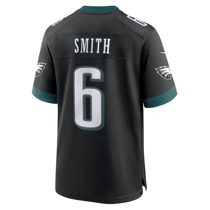 Maillot de match NFL Philadelphia Eagles Devonta Smith BLK