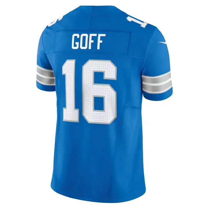 Maillot bleu NFL Vapor Fuse Limited Detroit Lions Jared Goff