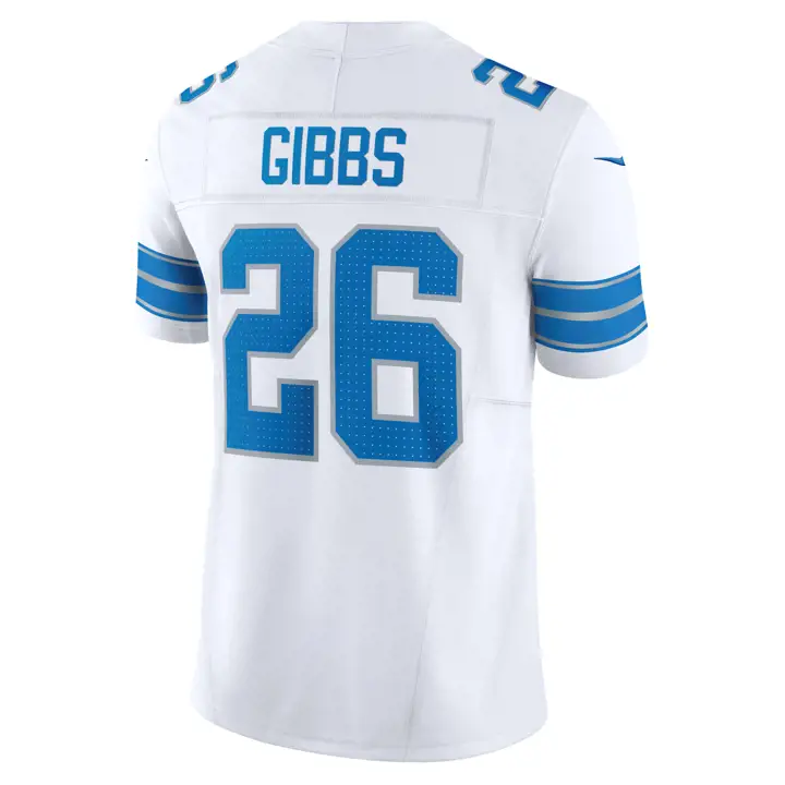 Maillot limité Vapor Fuse NFL des Detroit Lions Jahmyr Gibbs BLC