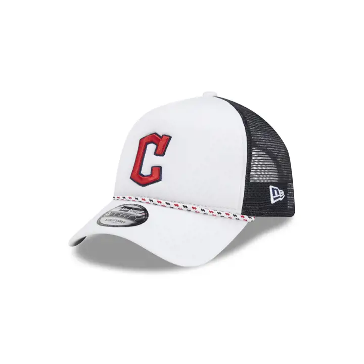 Cleveland Guardians MLB AF CS FOAM 9FORTY TRUCKER BLANC/BLEU MARINE