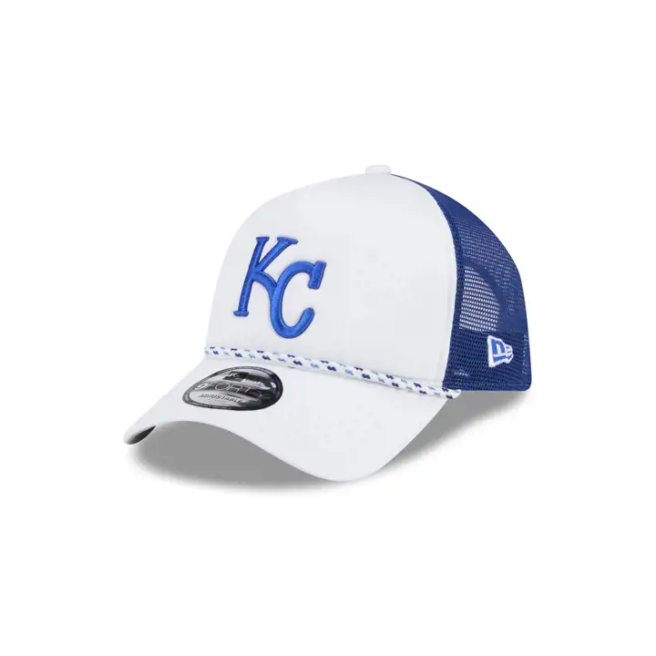 Kansas City Royals MLB AF CS FOAM 9FORTY TRUCKER BLANC/RBL