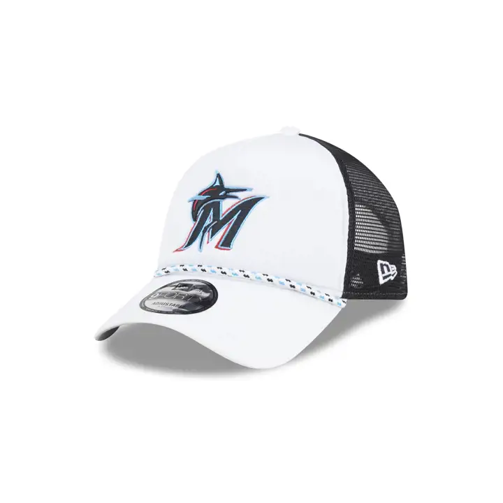 Miami Marlins MLB AF CS FOAM 9FORTY TRUCKER BLANC/NOIR