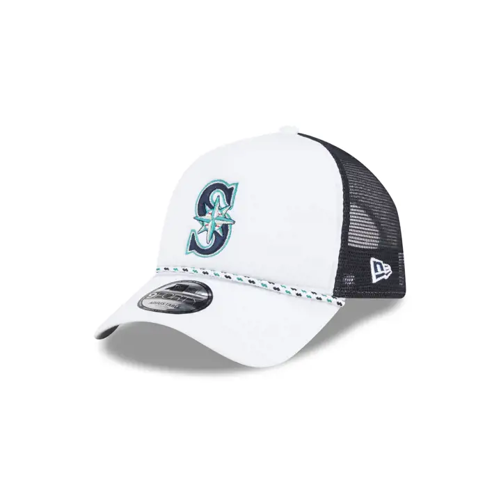 Seattle Mariners MLB AF CS FOAM 9FORTY TRUCKER BLANC/MARINE