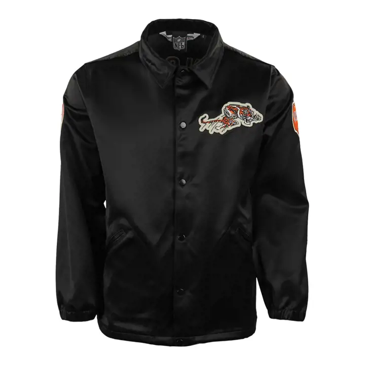 CINCINNATI BENGALS NFL Coupe-vent satiné noir