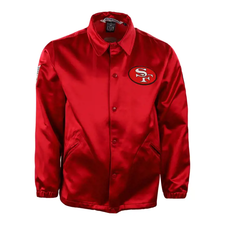 SAN FRANCISCO 49ERS NFL Coupe-vent satiné rouge