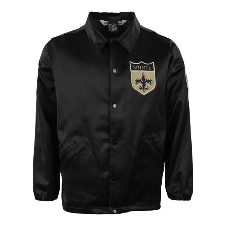 Coupe-vent satiné NFL NEW ORLEANS SAINTS noir