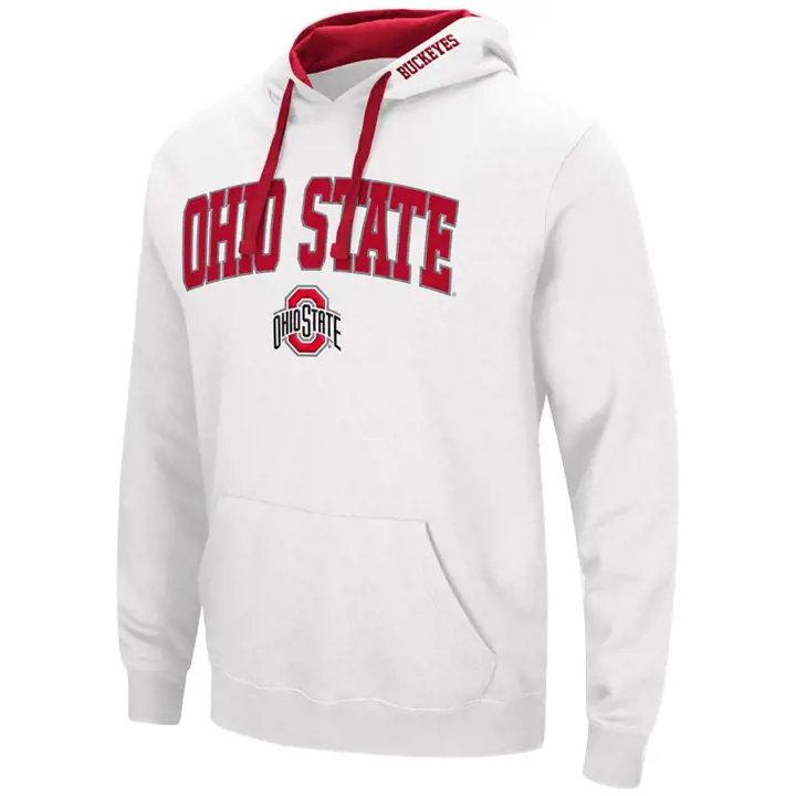 Sweat à capuche Ohio State Buckeyes 2F NCAA Arch & Logo BLC