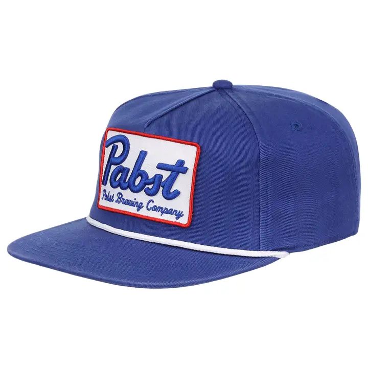 Casquette de golf PBR avec cordelet bleu/blanc