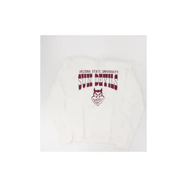 T-shirt à capuche à manches longues Arizona State Sun Devils NCAA Slub WHT
