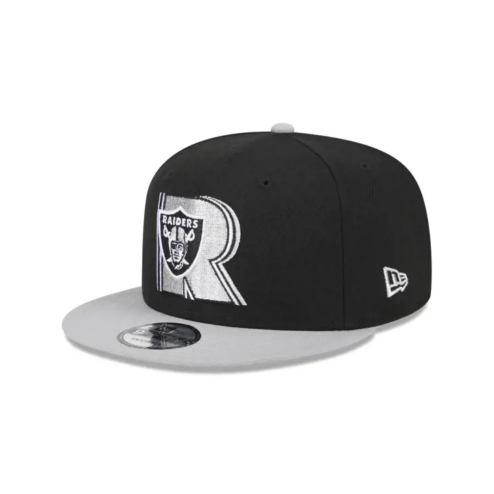 Casquette 9FIFTY NFL Las Vegas Raiders Triple Outline noire/grise