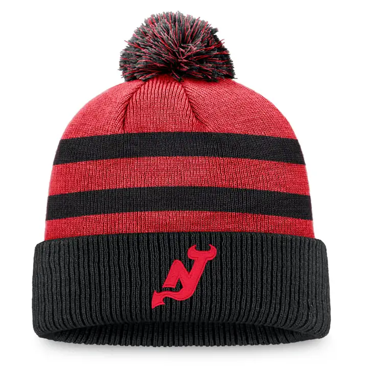 Bonnet à pompon avec revers NHL 24 des Devils du New Jersey