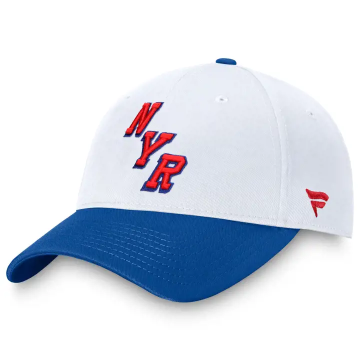Casquette ajustée structurée des Rangers de New York LNH 24 BLANC/Bleu/BLANC
