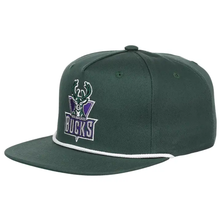 Milwaukee Bucks NBA HWC Corde Snapback Vert Foncé/Vert Foncé/Vert Foncé