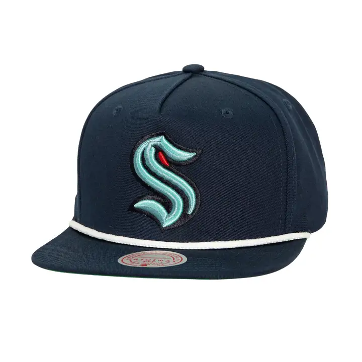 Seattle Kraken LNH MN TC Corde Golfeur Bleu marine
