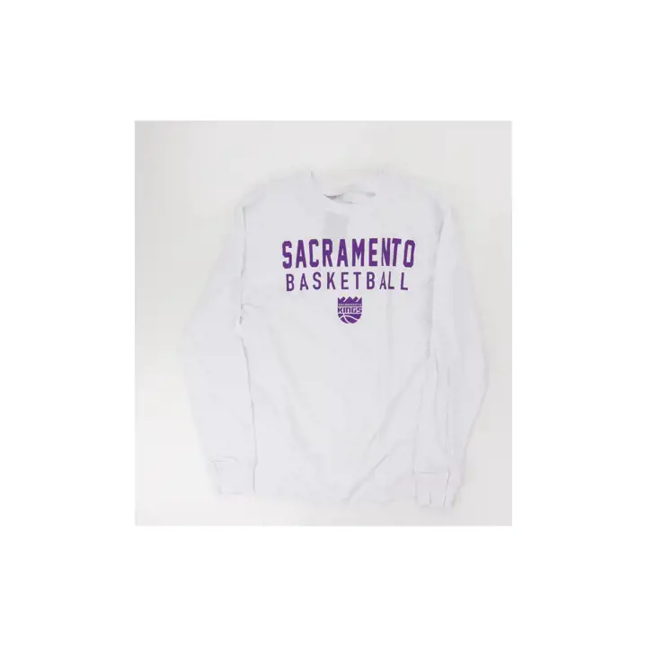 T-shirt Sacramento Kings NBA Brave Mohave manches longues blanc