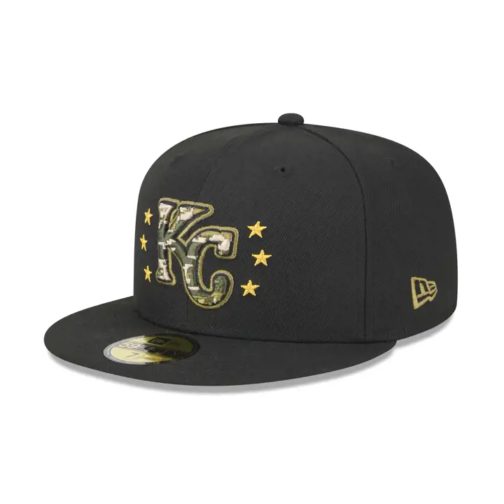 Casquette Kansas City Royals 2024 MLB Armed Forces 59Fifty BLK